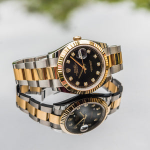 2022 Datejust 41mm Black Diamond Dial on Oyster 126333